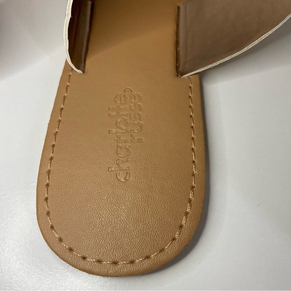 Charlotte Russe Rose Gold 2 Strap Sandals Size 9 - Picture 4 of 5